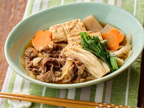 低糖質牛丼の具でヘルシー肉豆腐